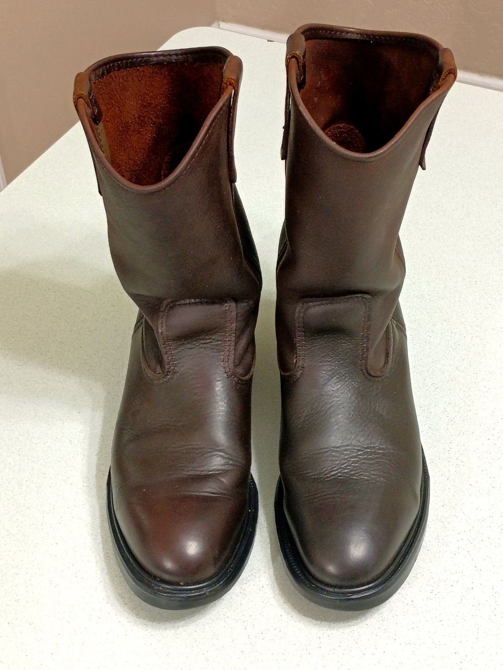 Red Wing Brown Leather Western Cowboy Boots Men's 9.5D Used USA Made Style 1159